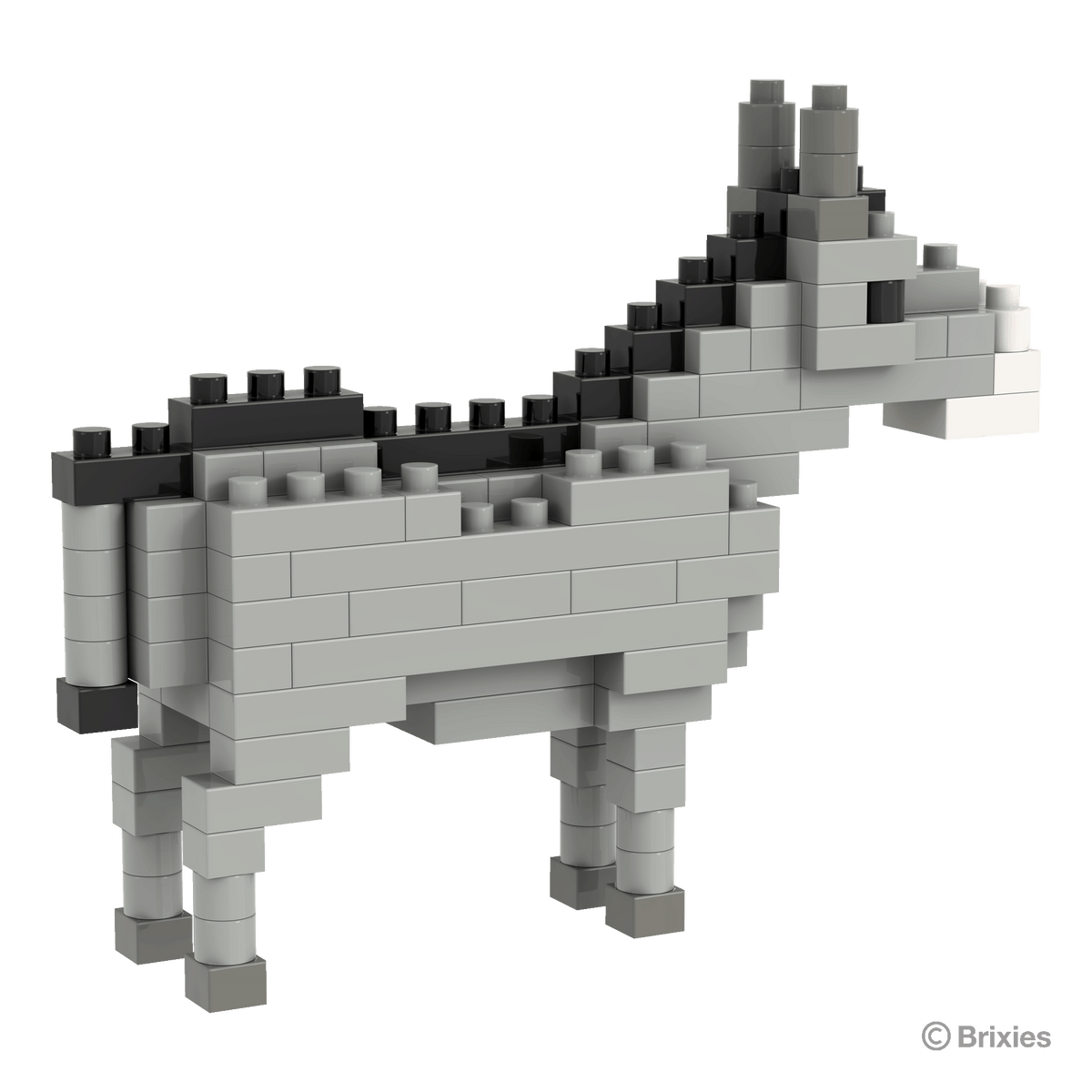 BRIXIES Donkey grey / Gray donkey