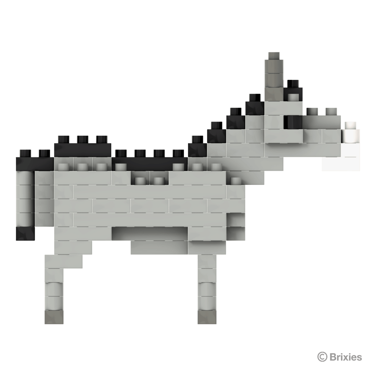 BRIXIES Donkey grey / Gray donkey