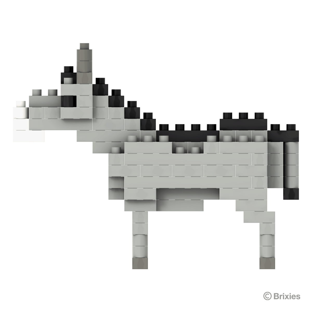 BRIXIES Donkey grey / Gray donkey