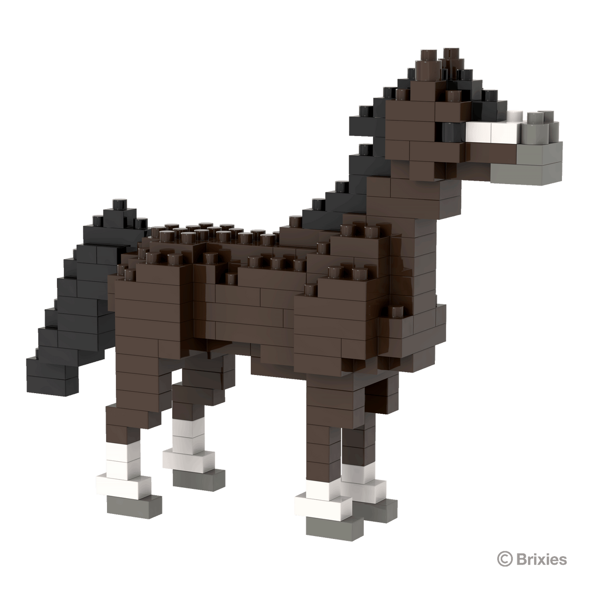 BRIXIES Horse dark brown