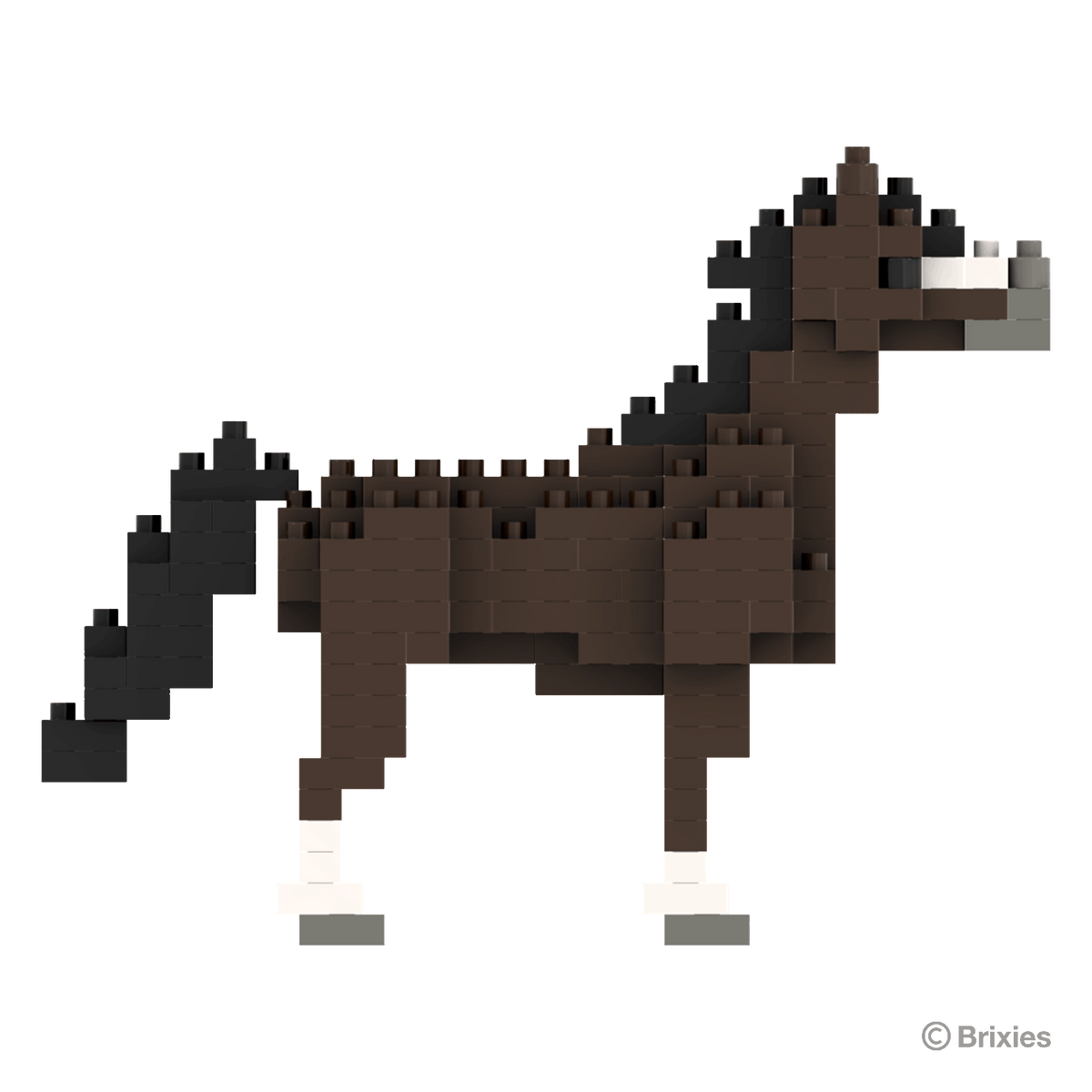 BRIXIES Horse dark brown
