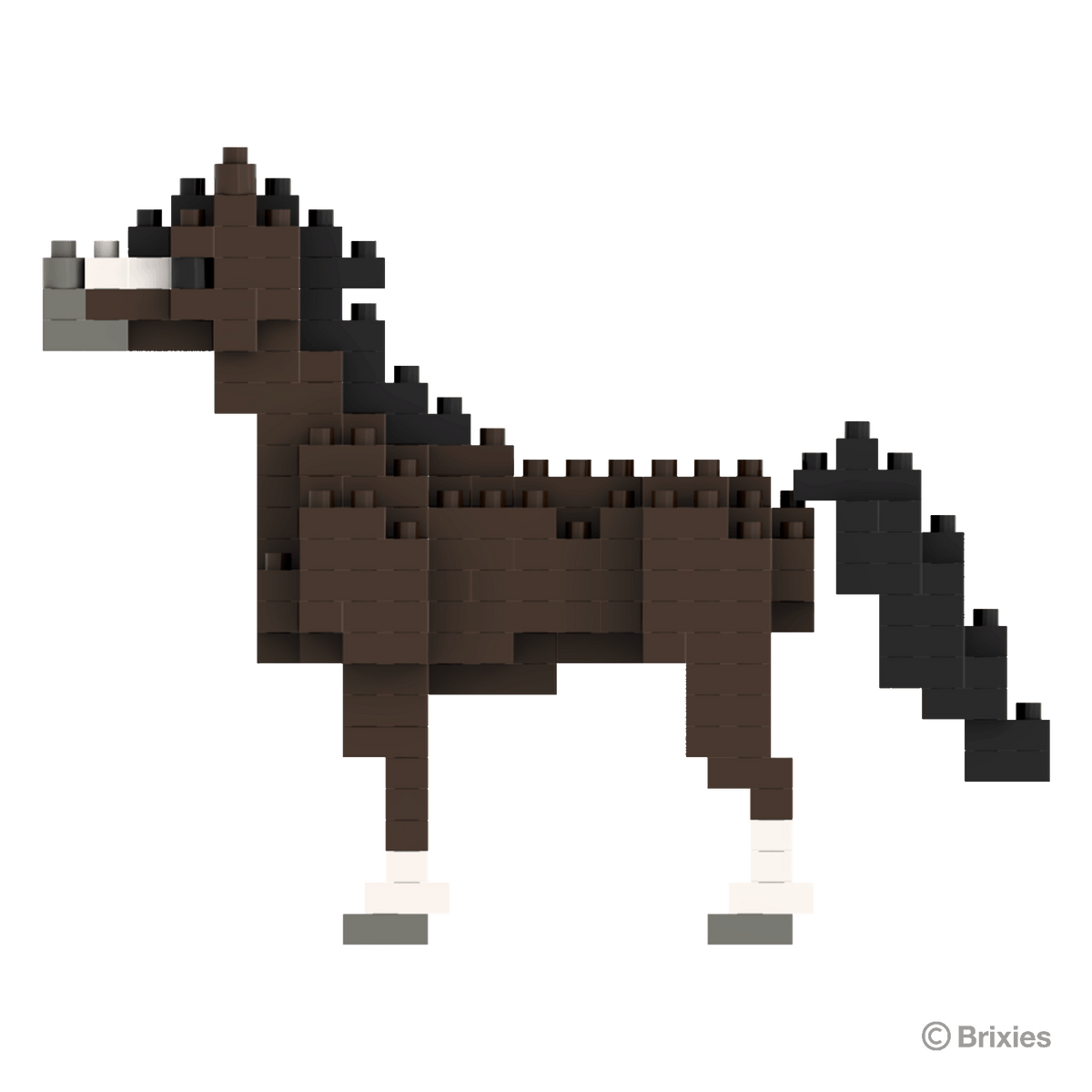 BRIXIES Horse dark brown