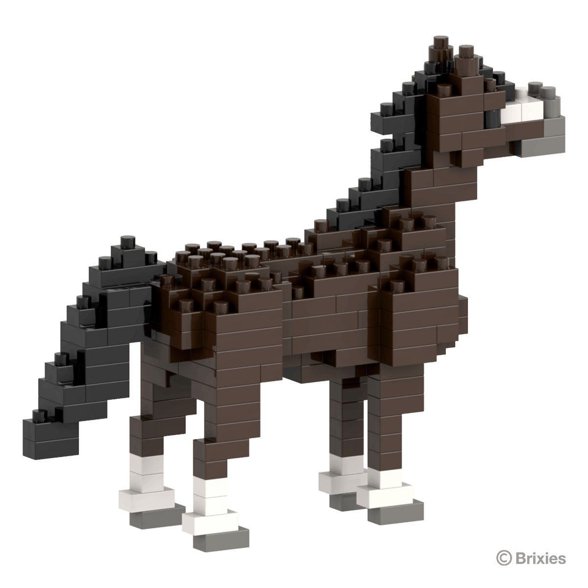 BRIXIES Horse dark brown