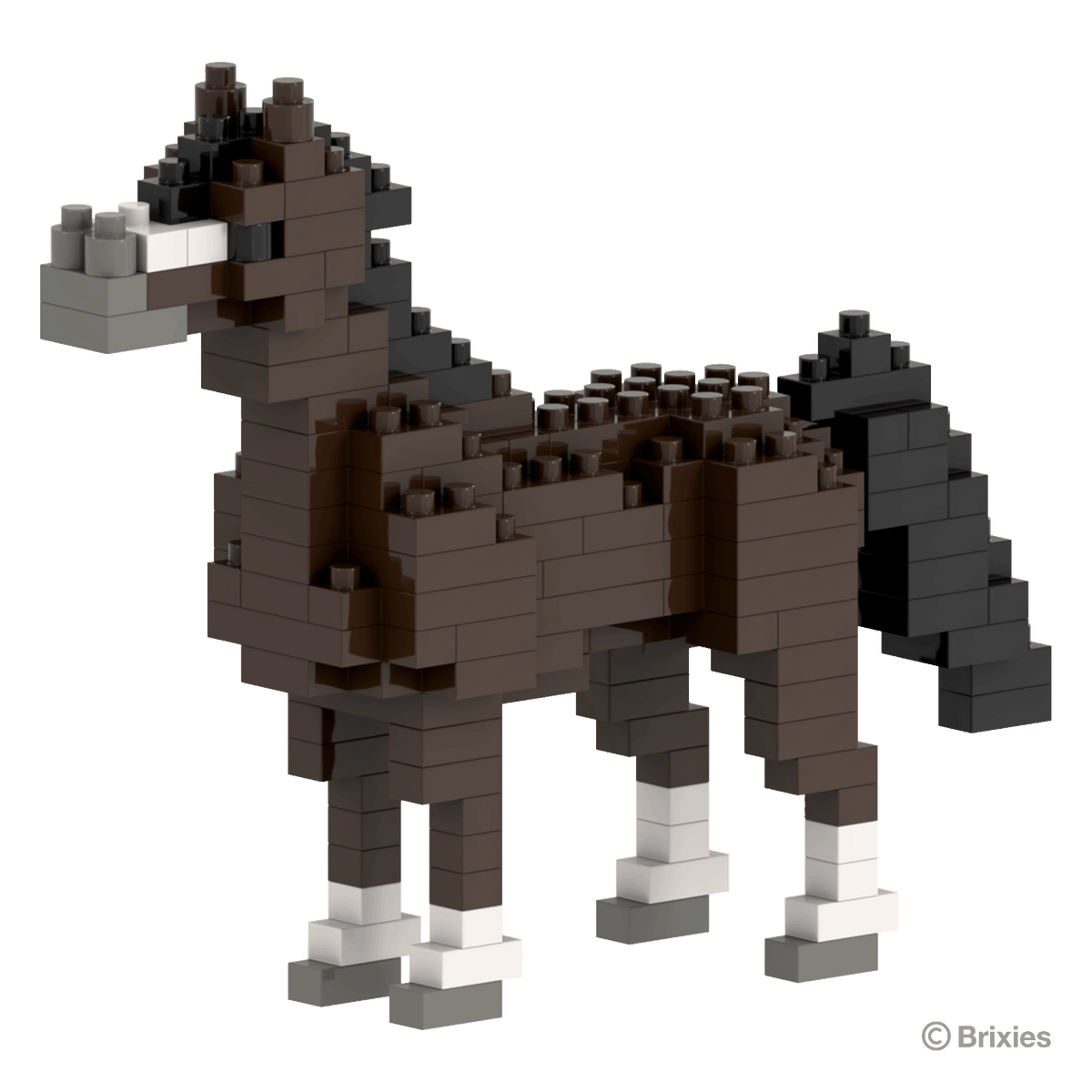 BRIXIES Horse dark brown