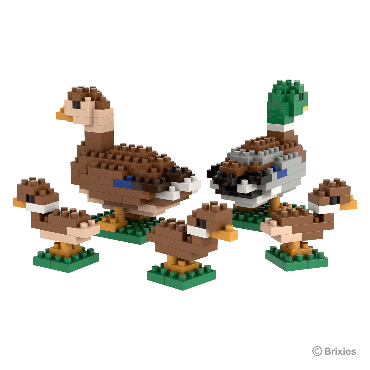 BRIXIES Duck Family