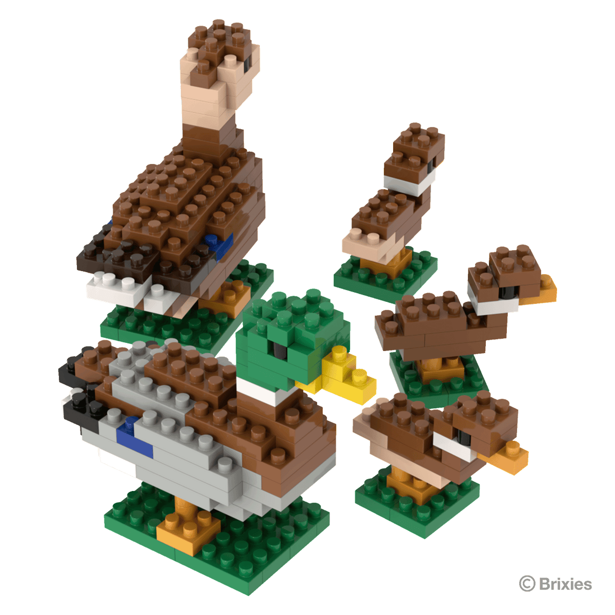 BRIXIES Duck Family