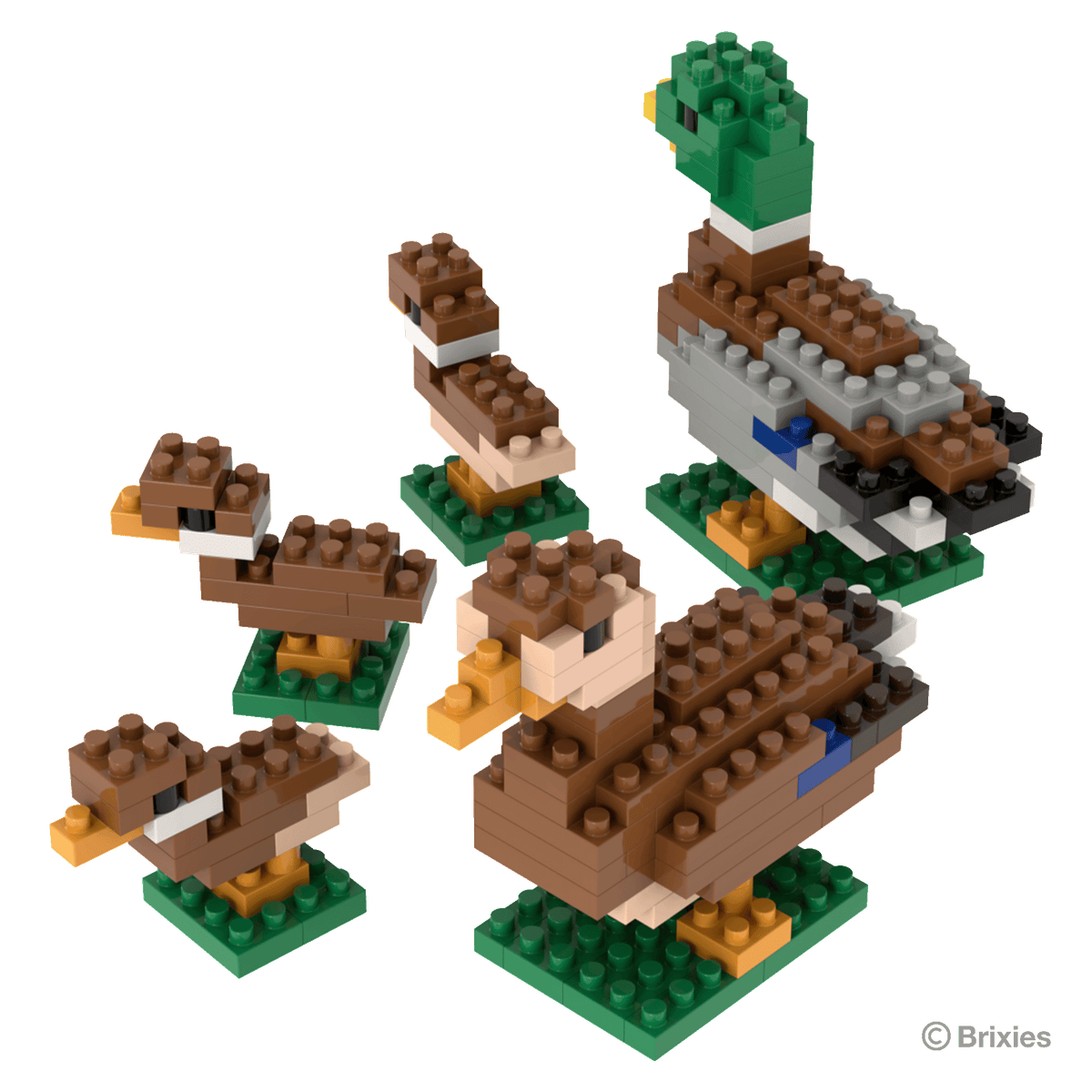 BRIXIES Duck Family