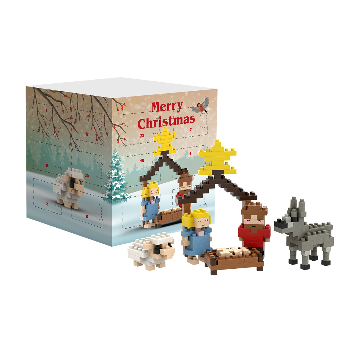 BRIXIES Advent Calendar Nativity Scene