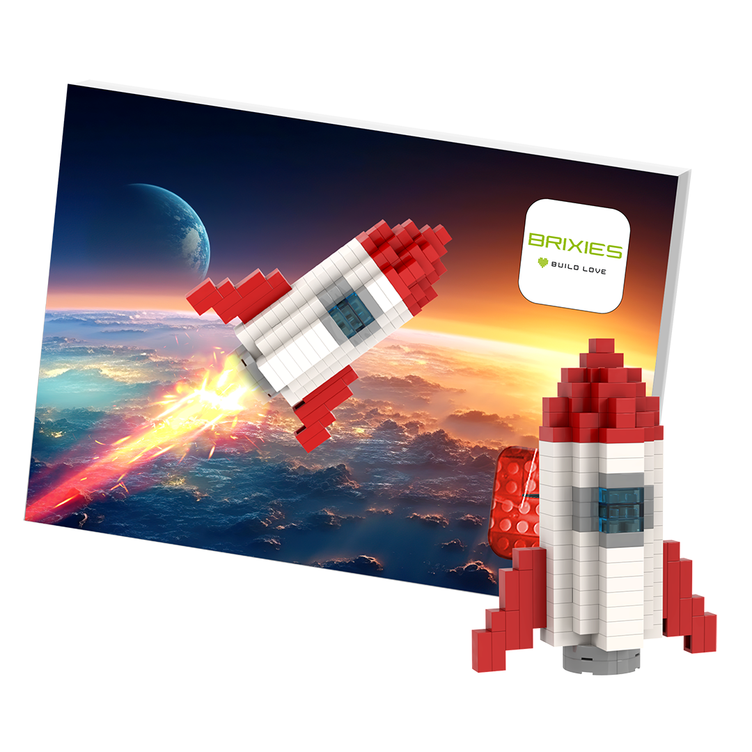 Postkarte Rakete