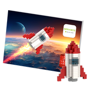 Postkarte Rakete