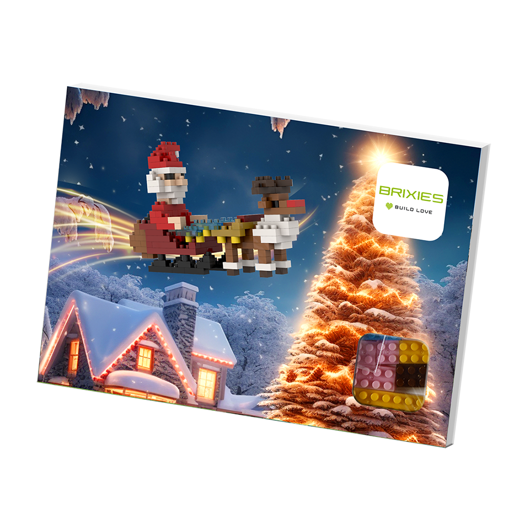 Weihnachtsmann mit Schlitten