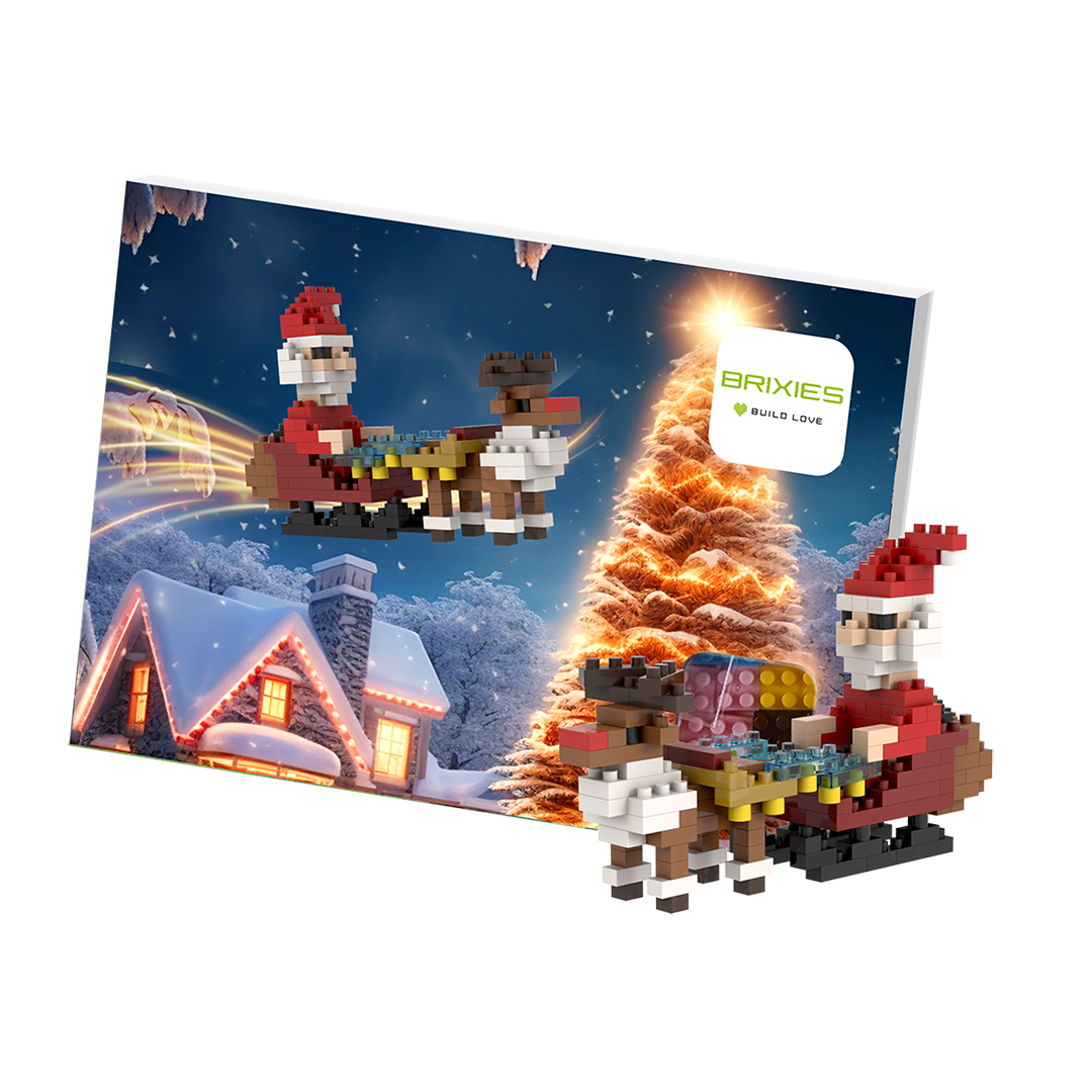 Weihnachtsmann mit Schlitten