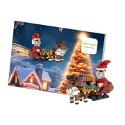 Weihnachtsmann mit Schlitten