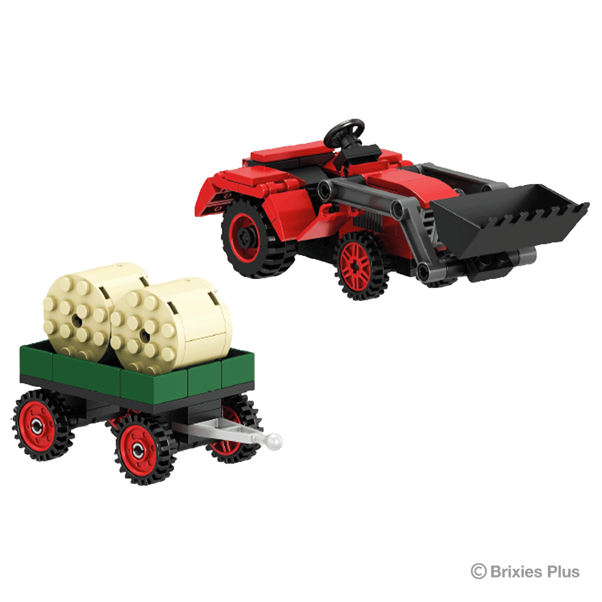 BRIXIES Plus tractor red / Tractor red