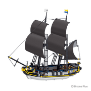 BRIXIES Plus Pirate Ship Large