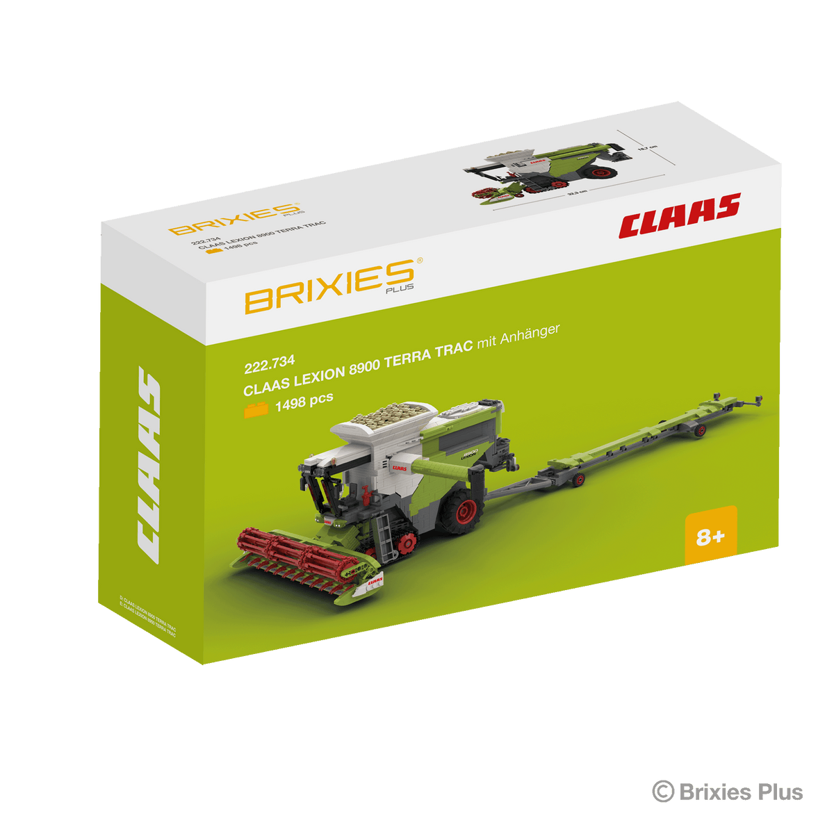 BRIXIES Plus CLAAS LEXION 8900 TERRA TRAC incl. trailer