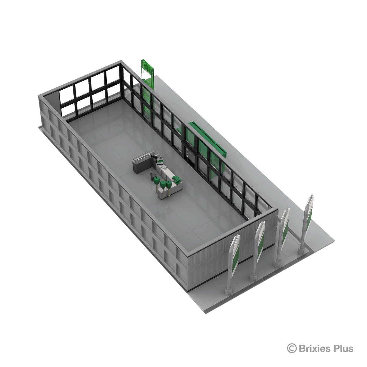 BRIXIES Plus Fendt Hall Diorama