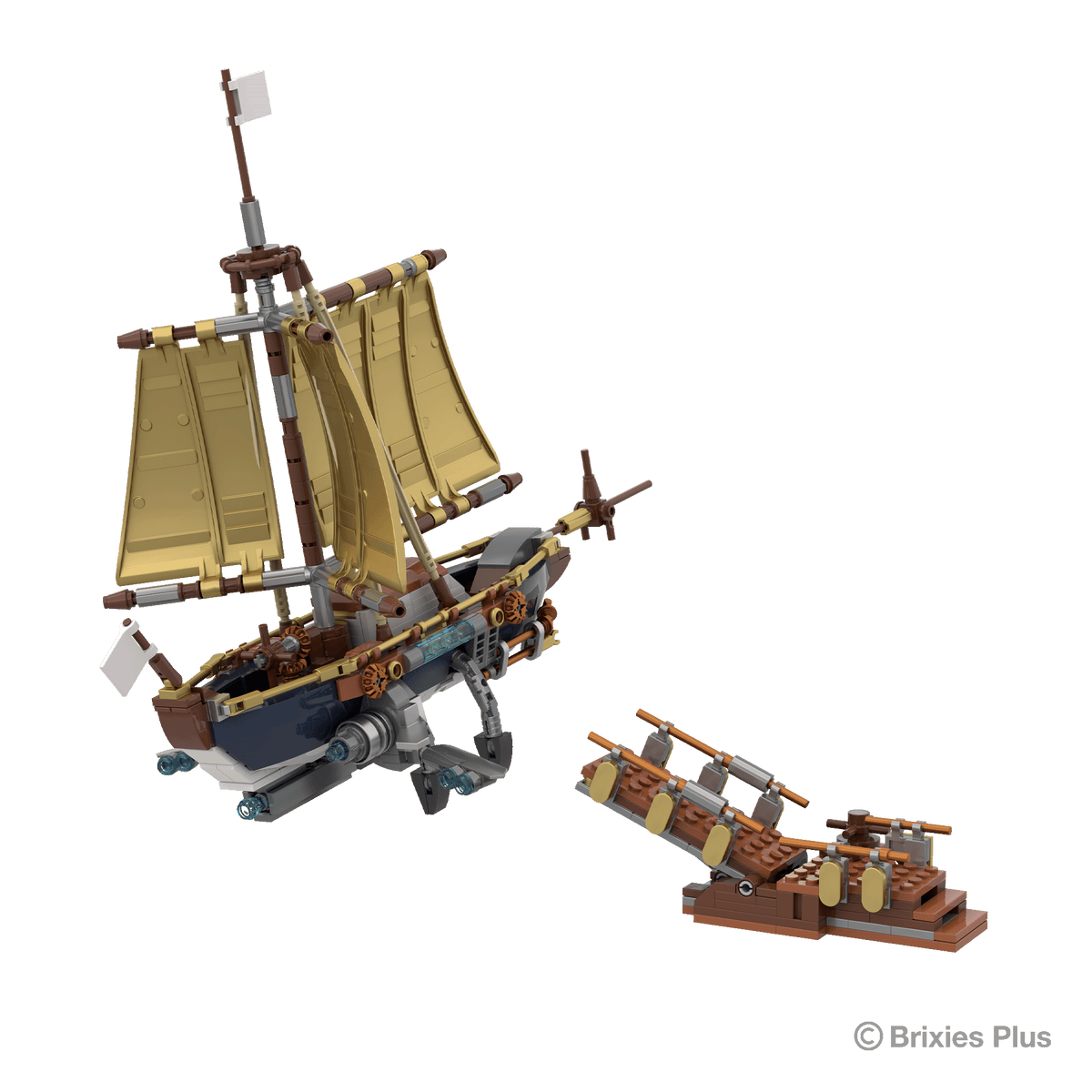 BRIXIES Plus Steampunk Race Car