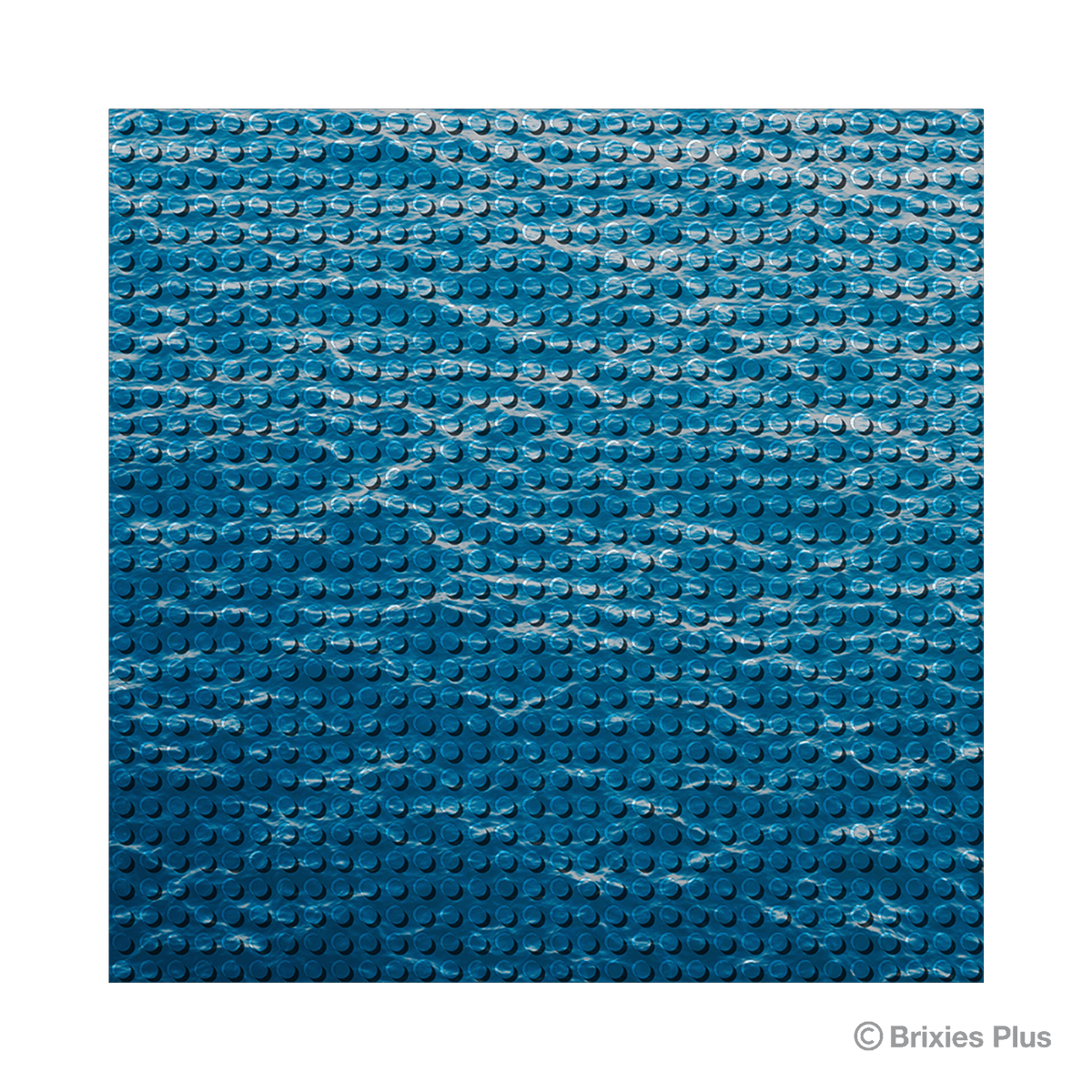 BRIXIES Plus designer plate water 32 x 32 studs