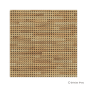 BRIXIES Plus designer plate wood 32 x 32 studs