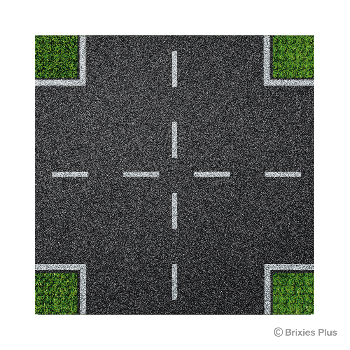 BRIXIES Plus Designer Plate Street Crossing 32 x 32 Studs