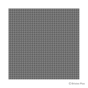 BRIXIES Plus base plate dark gray 32 x 32 studs