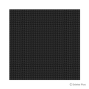 BRIXIES Plus base plate black 32 x 32 studs