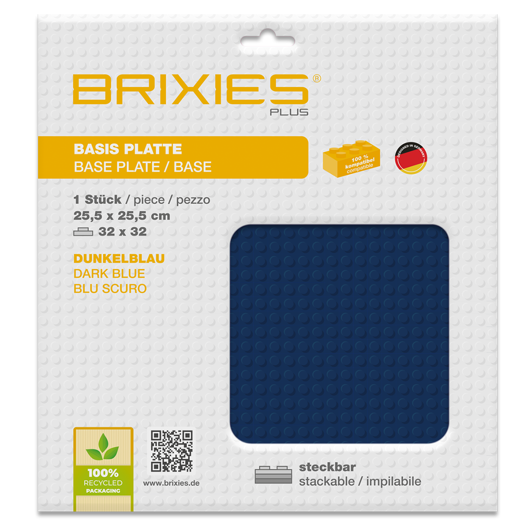 Basis Platte dunkelblau 32 x 32 Noppen