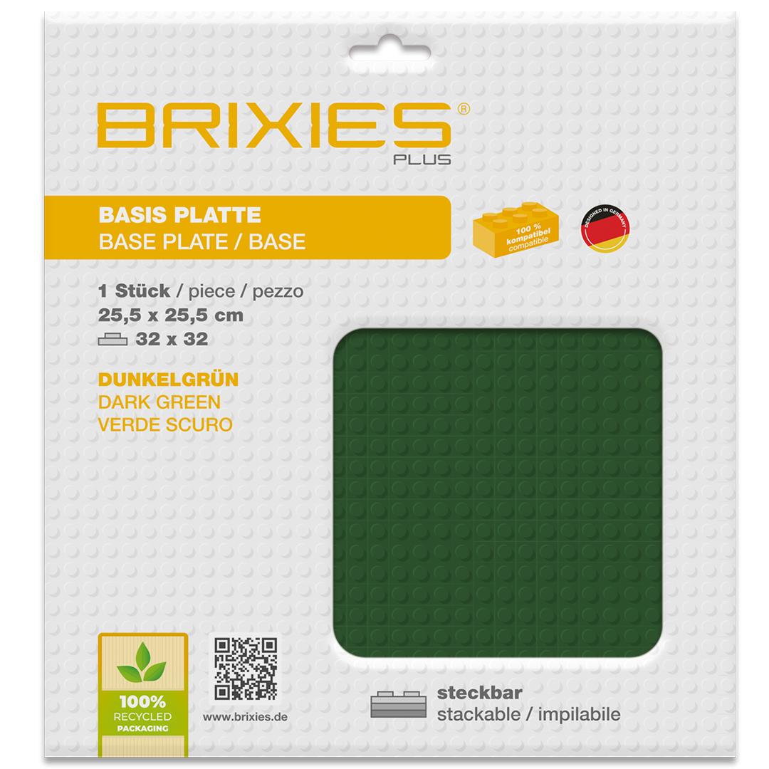 Basis Platte dunkelgün 32 x 32 Noppen