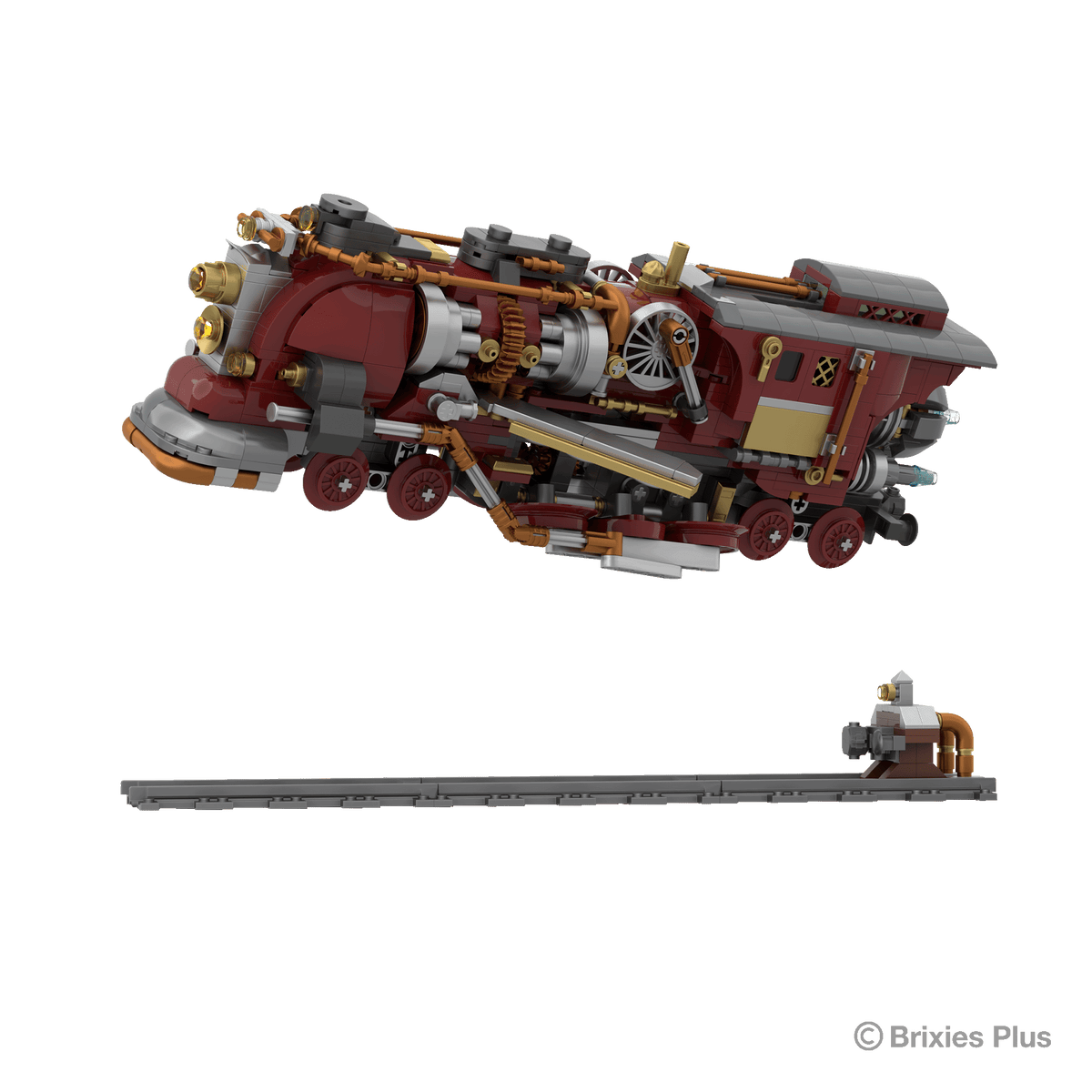 BRIXIES Plus Steampunk Race Car
