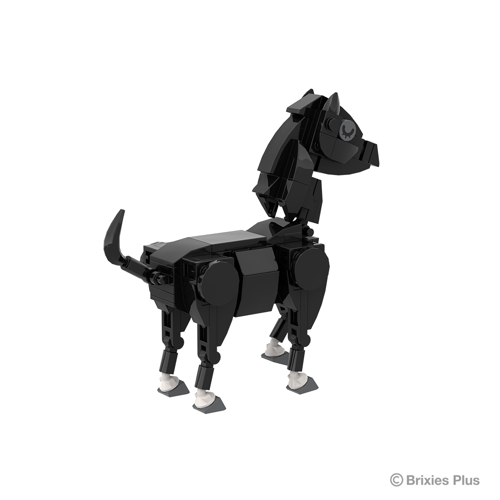 BRIXIES Plus Farmbuddies Horse black / Horse black