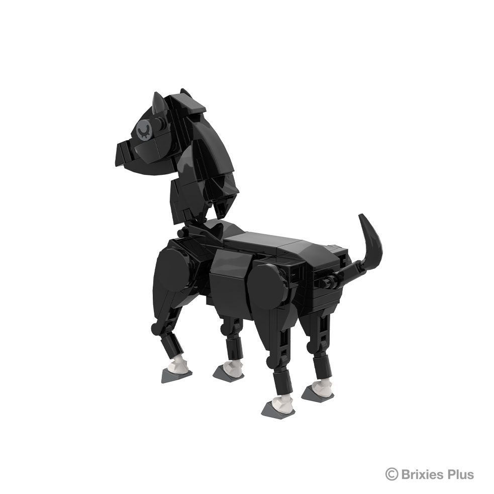BRIXIES Plus Farmbuddies Horse black / Horse black