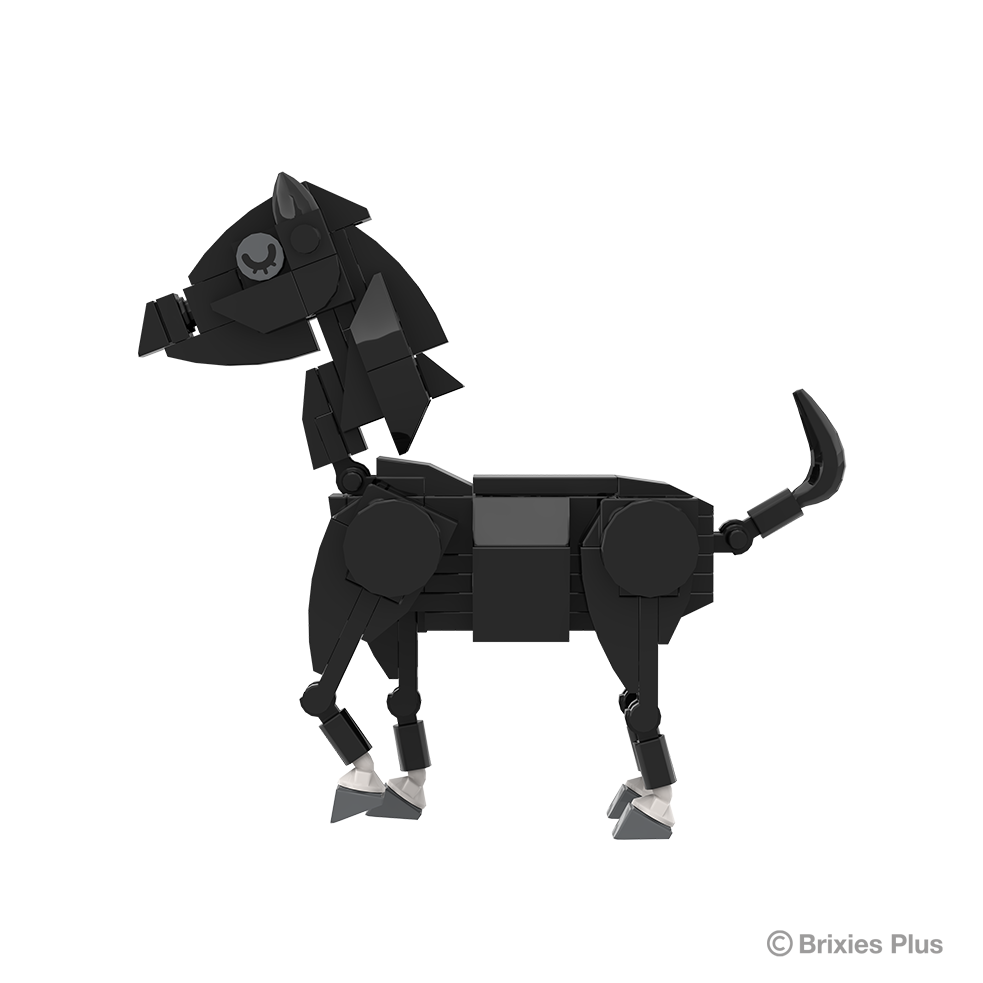 BRIXIES Plus Farmbuddies Horse black / Horse black