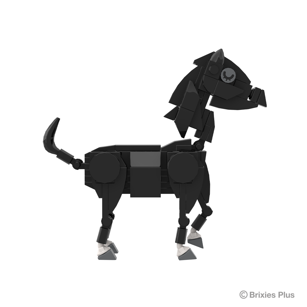 BRIXIES Plus Farmbuddies Horse black / Horse black