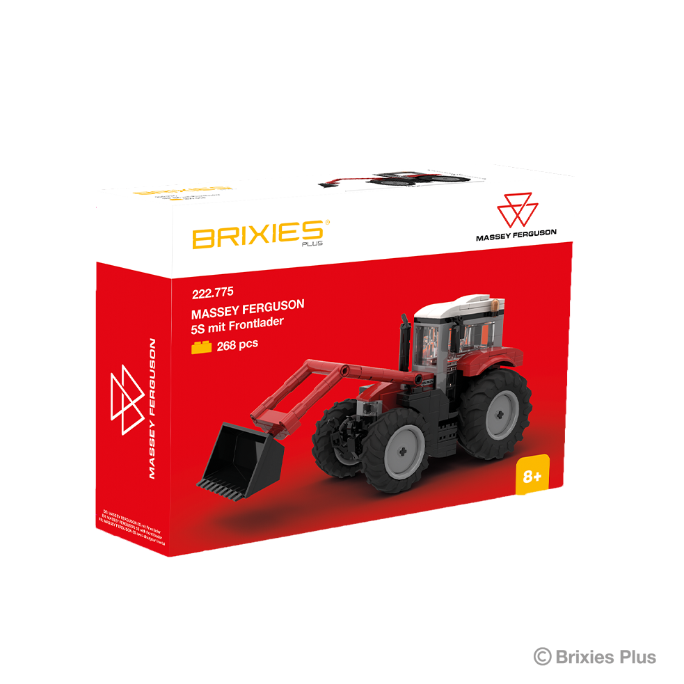 BRIXIES Plus Massey 5S with front loader - 1:32