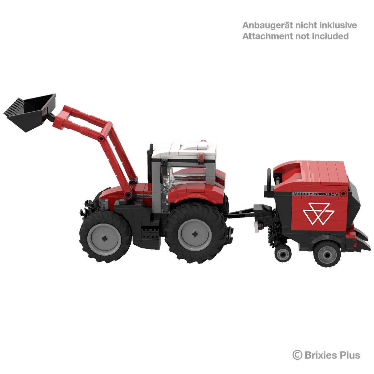 BRIXIES Plus Massey 5S with front loader - 1:32