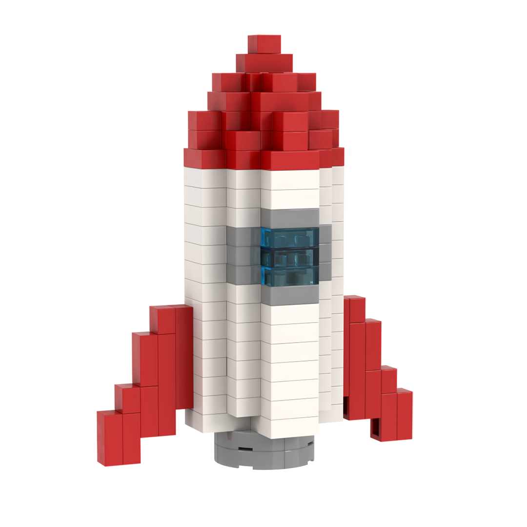 Postkarte Rakete