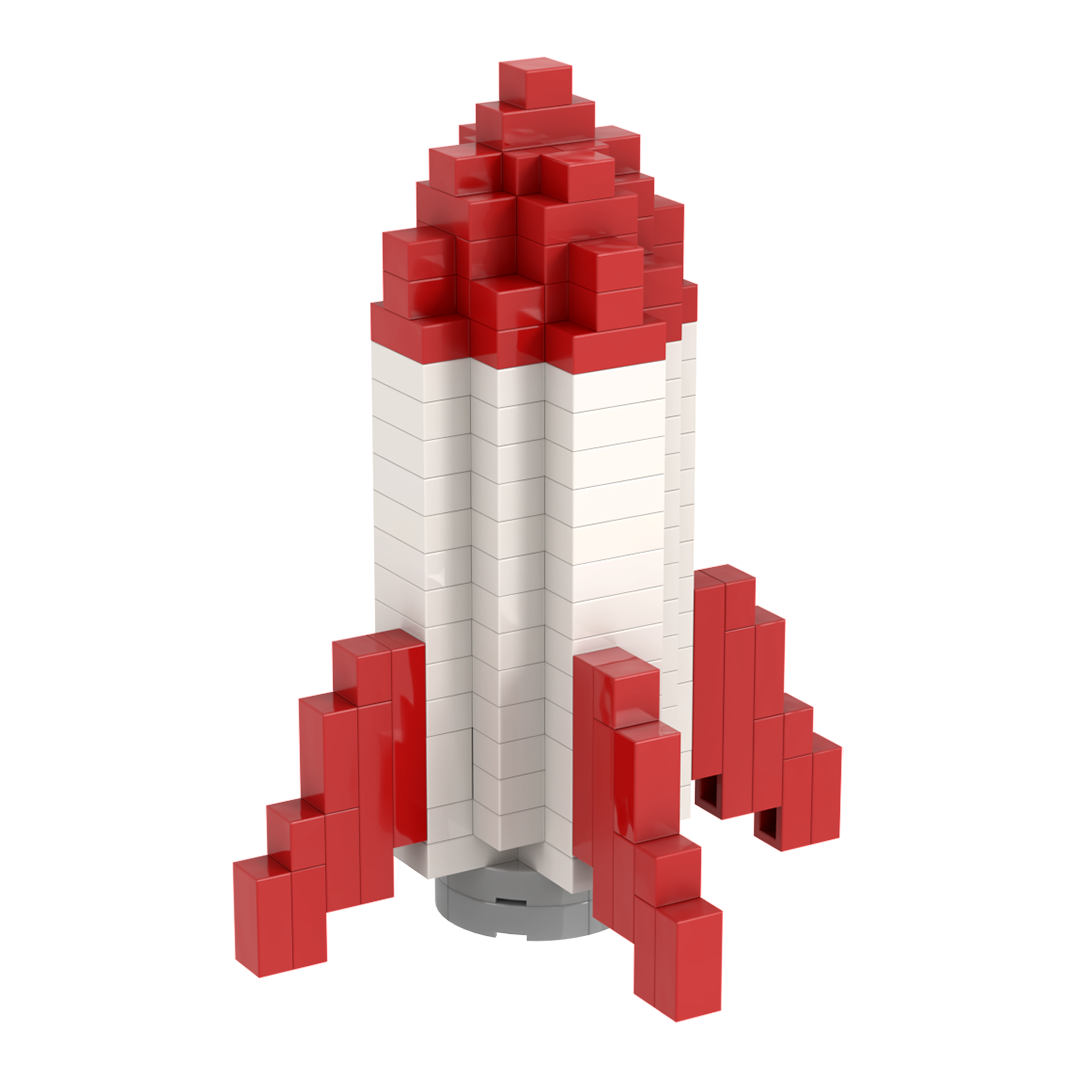 Postkarte Rakete