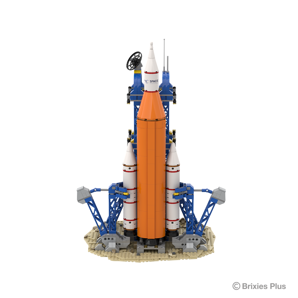 Rakete mit Satellit/ Space Rocket with satellite