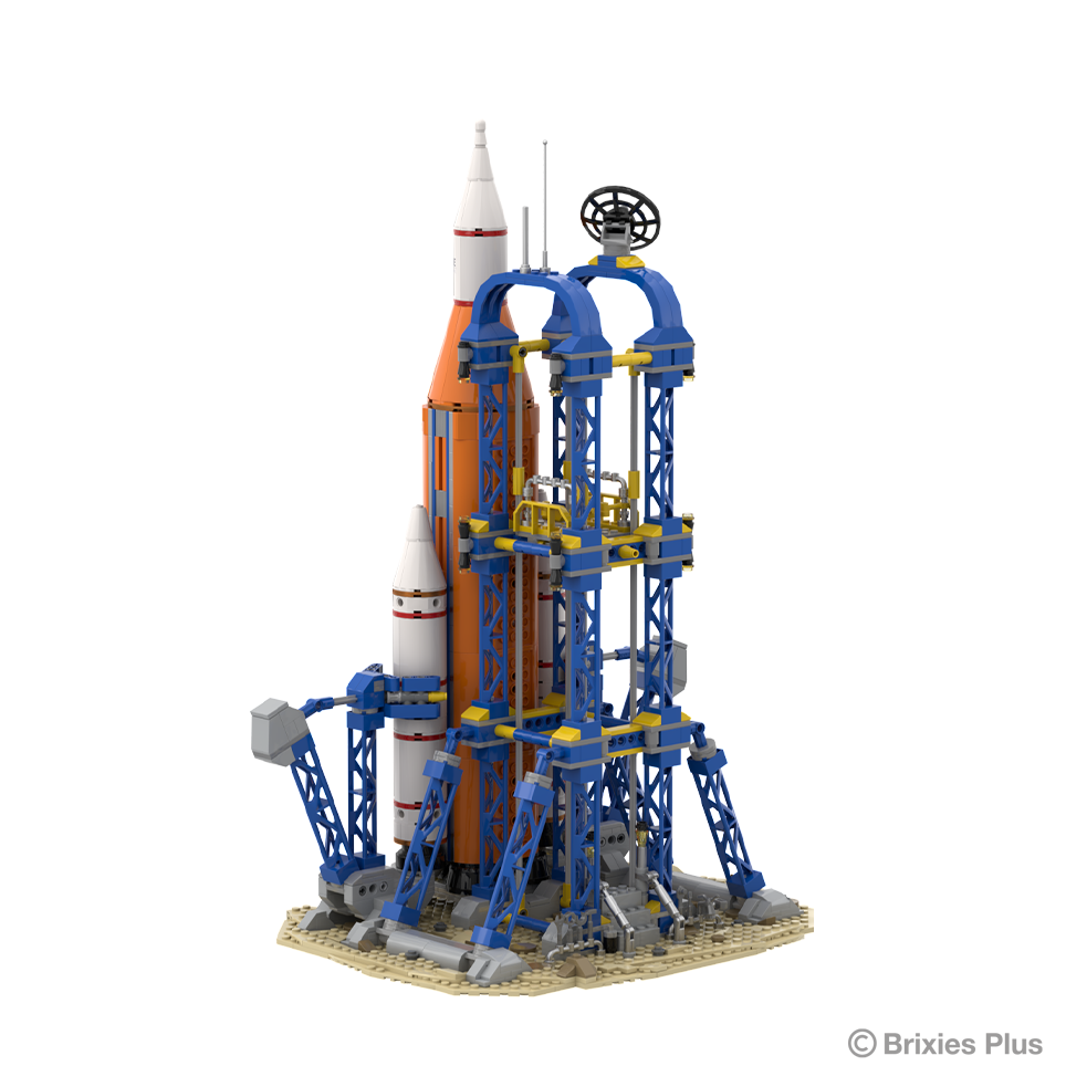 BRIXIES Plus rocket with satellite / Space Rocket with satellite