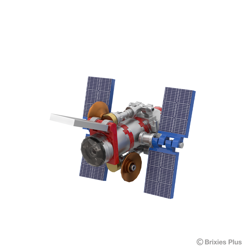 BRIXIES Plus rocket with satellite / Space Rocket with satellite