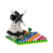 Windmühle mit Tulpen