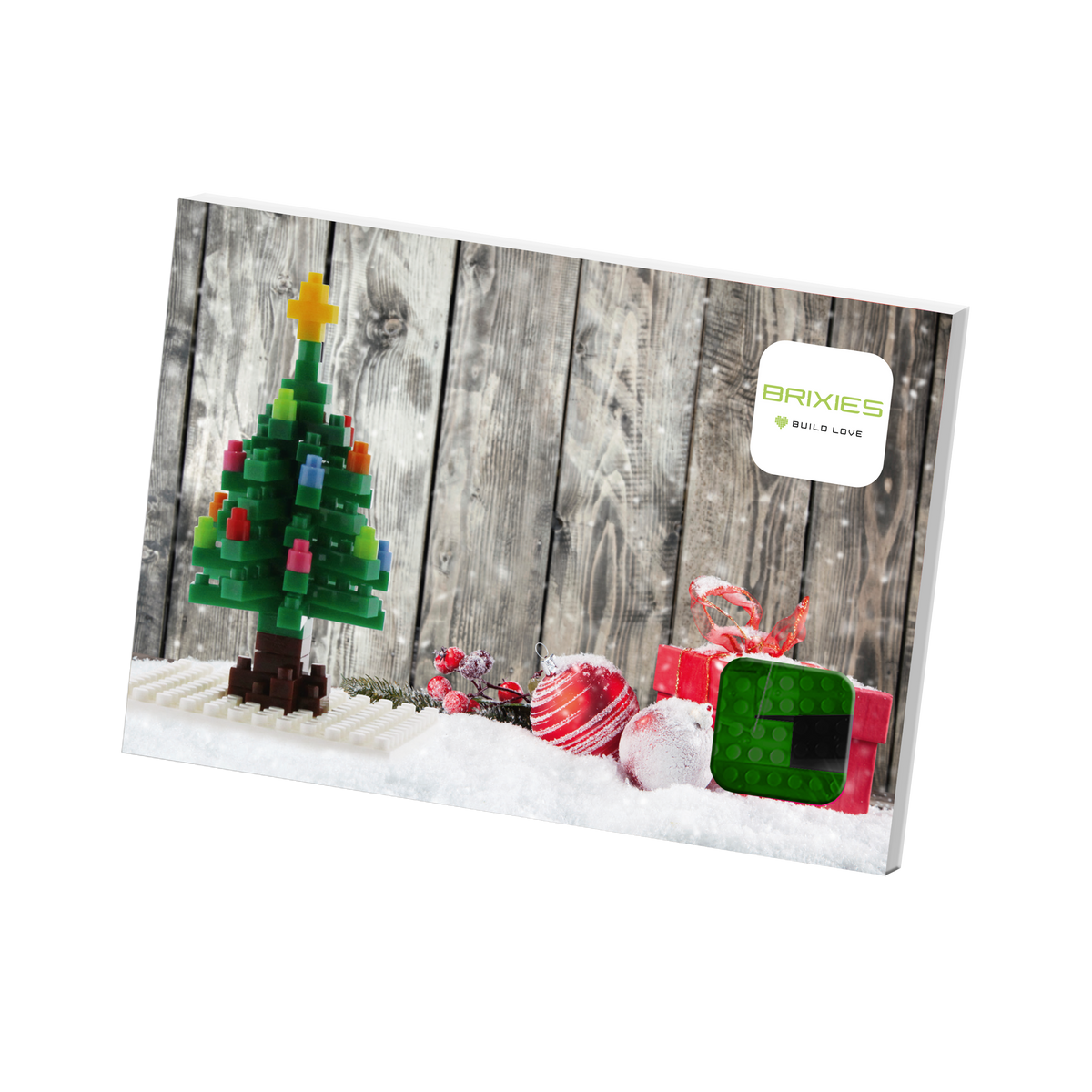 BRIXIES postcard Christmas tree