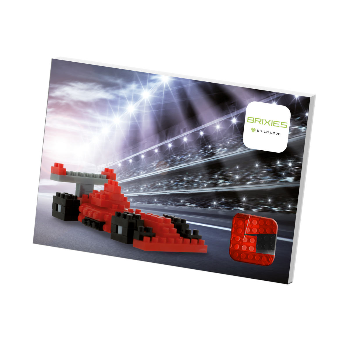 BRIXIES postcard racing car