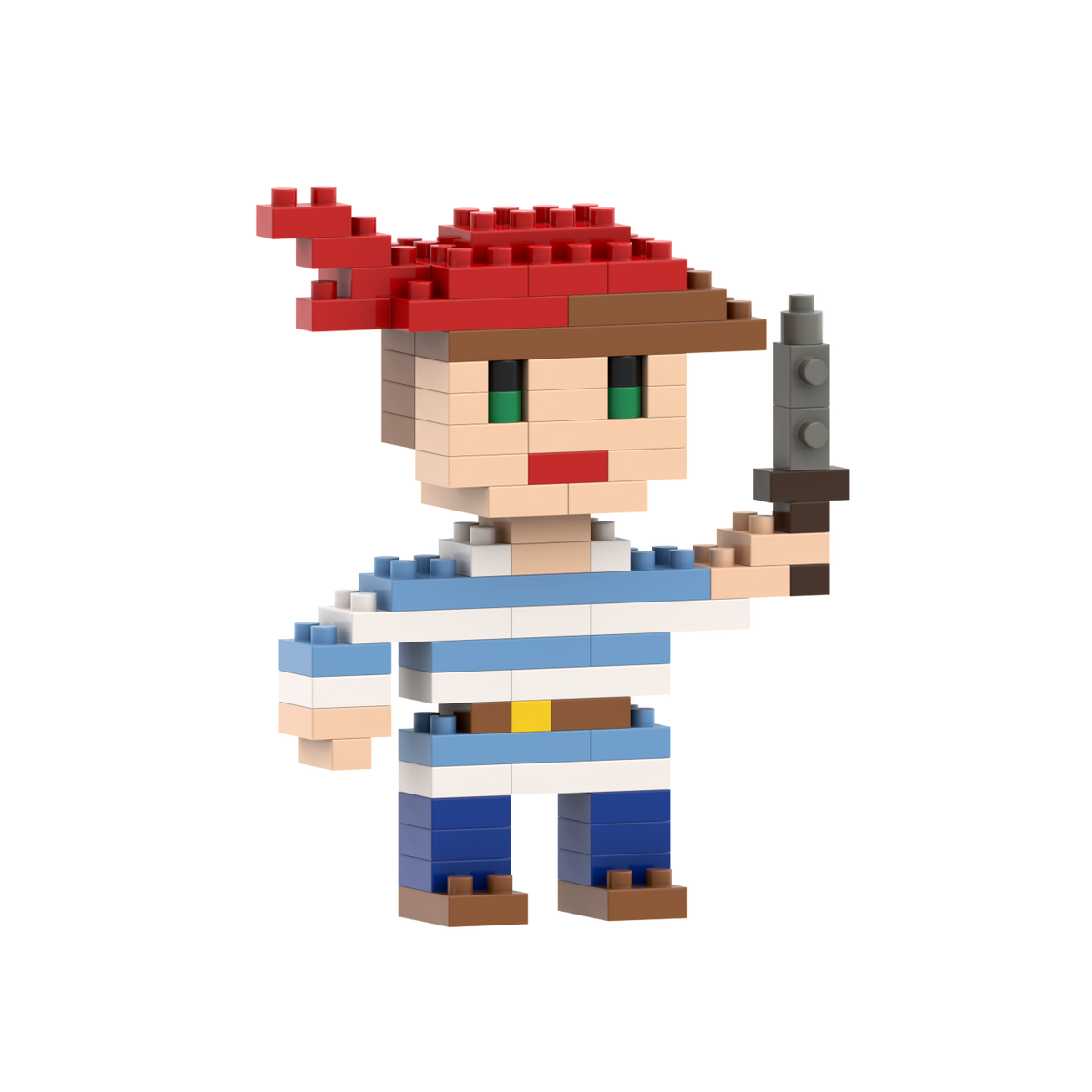 BRIXIES Postcard Pirate