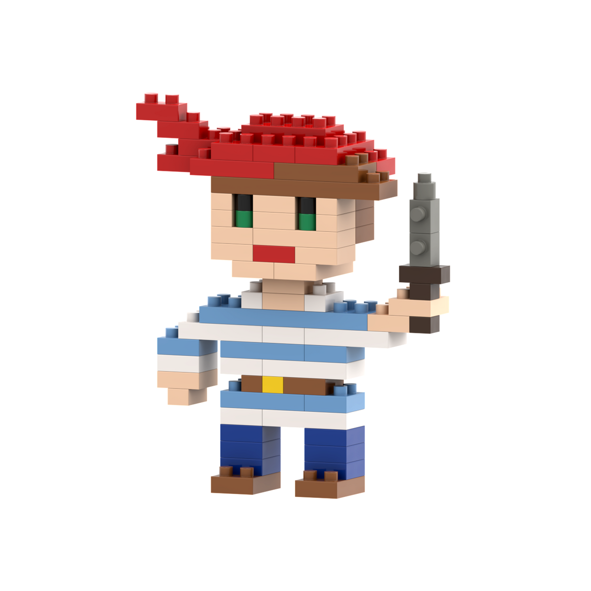BRIXIES Postcard Pirate