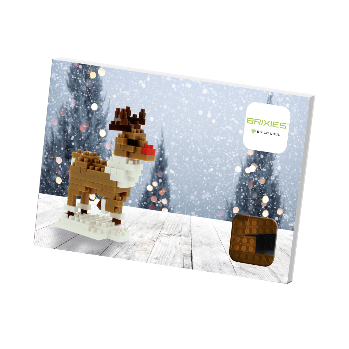 BRIXIES postcard reindeer